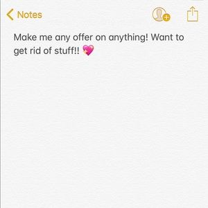 Please make me an offer on anything!